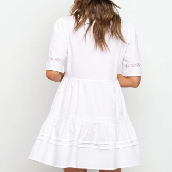 NWT Petal + Pup Hamidi Dress White SZ EURO 10/US 6 - Picture 3 of 9